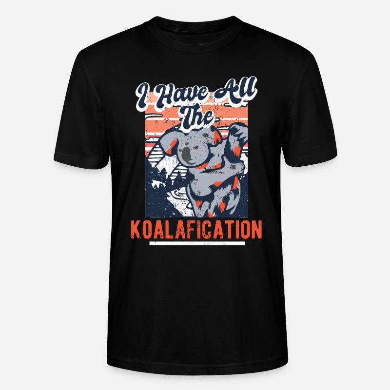 Koala Bear Pet Australie Koalafication - T-shirt bio CRAFTER Stanley Stella Unisexe - noir
