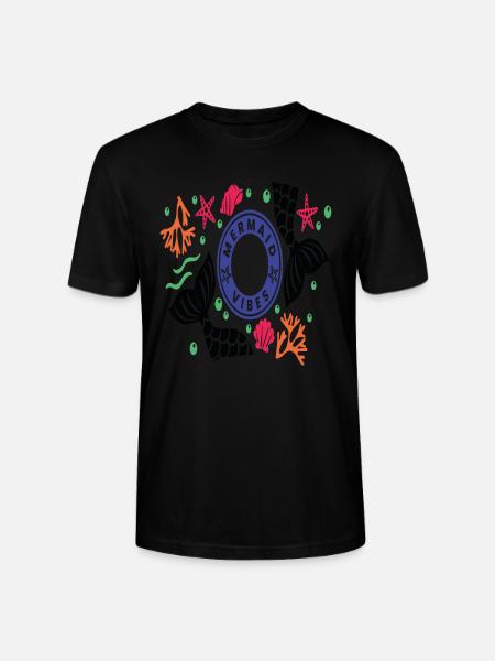 Mermaid Vibes - Stanley/Stella CRAFTER Unisex Organic T-Shirt - black