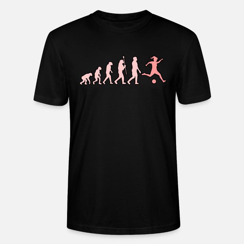 Fußball mädchen herzschlag - Stanley/Stella Unisex Bio-T-Shirt CRAFTER - Schwarz