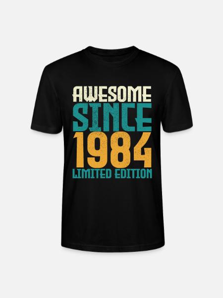 Awesome Since 1984 limited edition. - Stanley/Stella CRAFTER Unisex Organic T-Shirt - black