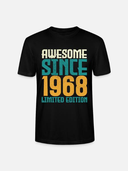 Awesome Since 1968 limited edition. - Stanley/Stella CRAFTER Unisex Organic T-Shirt - black