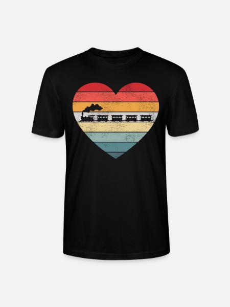 Steam Train Driver Trainspotting - Stanley/Stella CRAFTER Unisex Organic T-Shirt - black