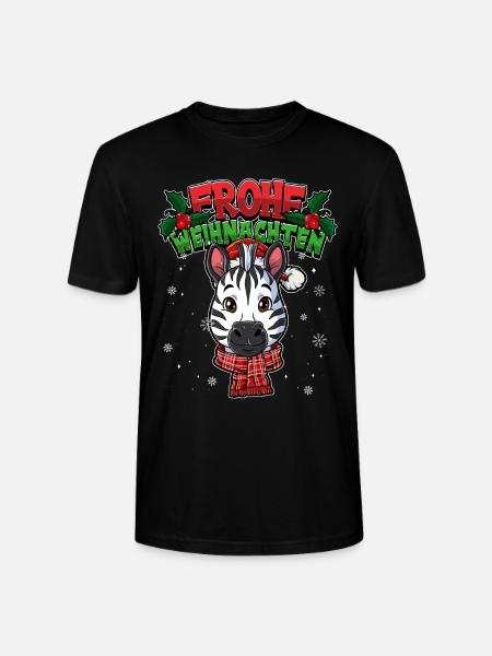Frohe Weihnachten - Stanley/Stella Unisex Bio-T-Shirt CRAFTER - Schwarz