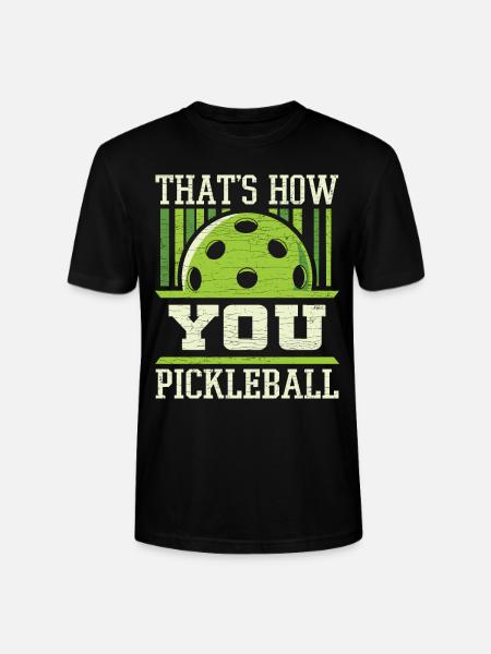 Paddleball Pickleball Geschenkidee - Stanley/Stella Unisex Bio-T-Shirt CRAFTER - Schwarz