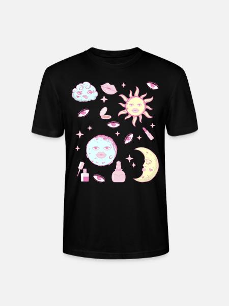 Coquette Aesthetic Roze Downtown Aesthetic - Stanley/Stella Uniseks bio-T-shirt CRAFTER - zwart