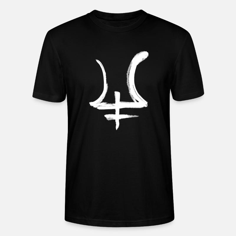 Symbole d’astrologie de Neptune - T-shirt bio CRAFTER Stanley Stella Unisexe - noir