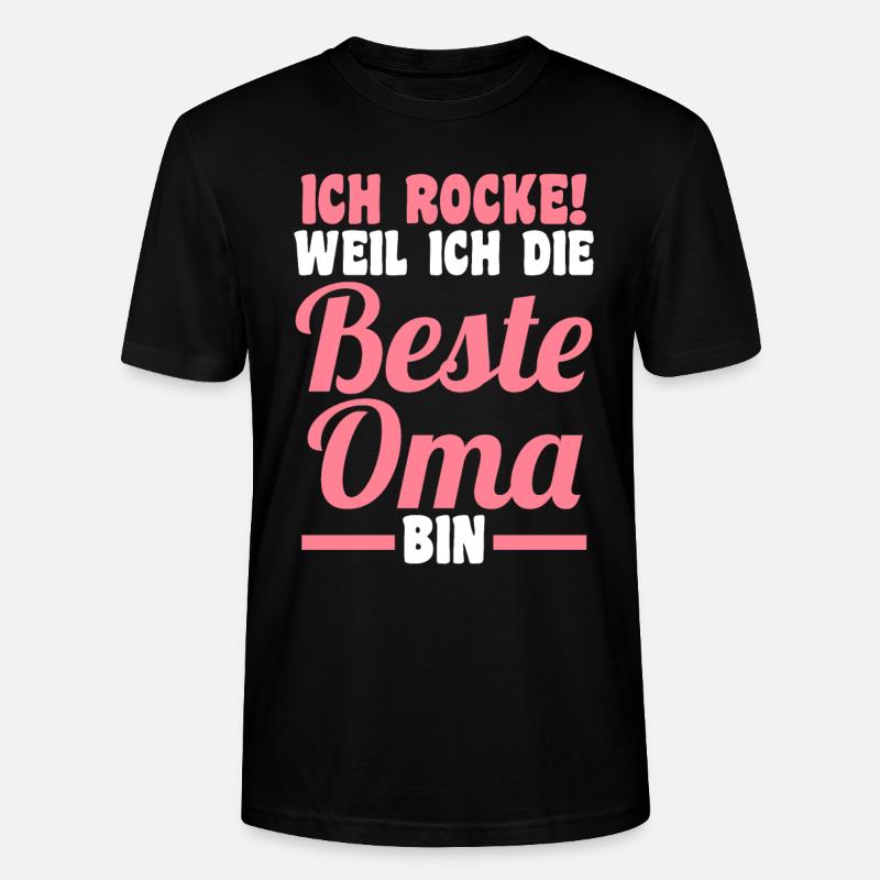 Großmutter Großmama Omi Oma - Stanley/Stella Unisex Bio-T-Shirt CRAFTER - Schwarz