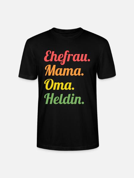Großmutter Großmama Omi Oma - Stanley/Stella Unisex Bio-T-Shirt CRAFTER - Schwarz