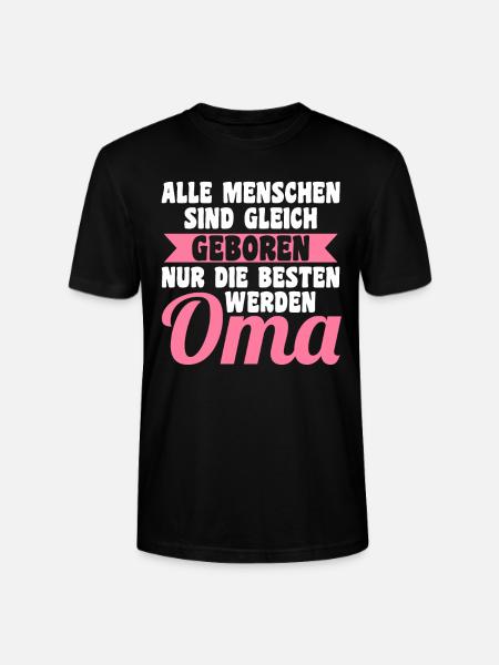 Großmutter Großmama Omi Oma - Stanley/Stella Unisex Bio-T-Shirt CRAFTER - Schwarz