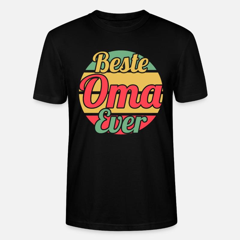 Großmutter Großmama Omi Oma - Stanley/Stella Unisex Bio-T-Shirt CRAFTER - Schwarz