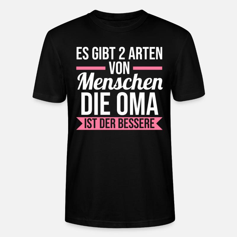 Großmutter Großmama Omi Oma - Stanley/Stella Unisex Bio-T-Shirt CRAFTER - Schwarz