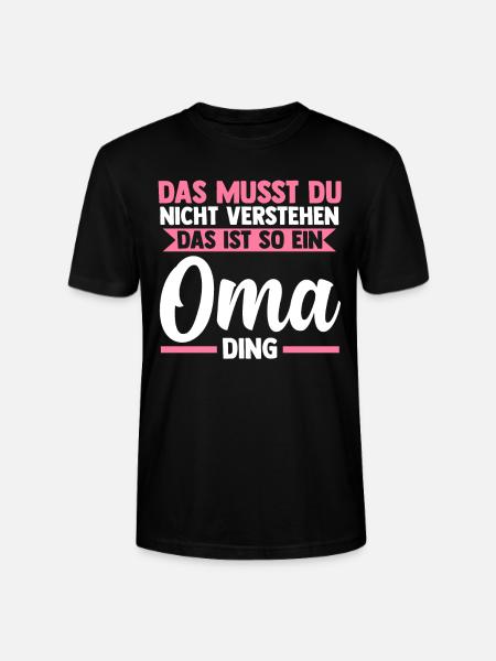 Großmutter Großmama Omi Oma - Stanley/Stella Unisex Bio-T-Shirt CRAFTER - Schwarz