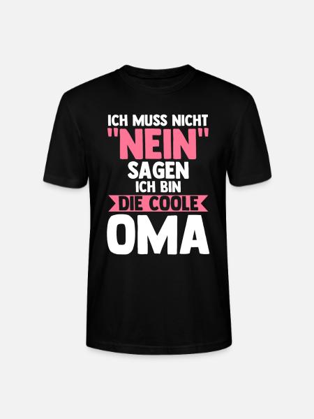 Großmutter Großmama Omi Oma - Stanley/Stella Unisex Bio-T-Shirt CRAFTER - Schwarz
