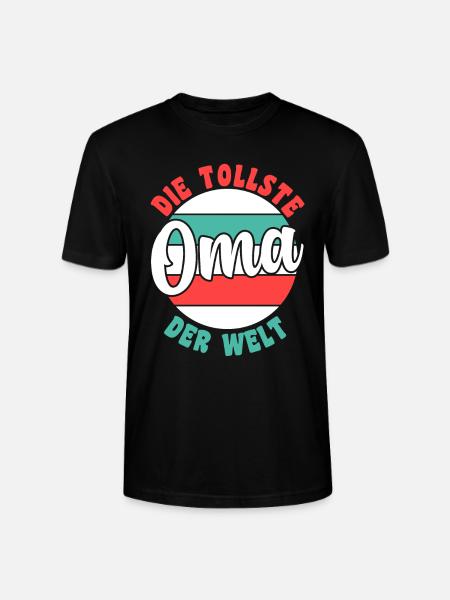 Großmutter Großmama Omi Oma - Stanley/Stella Unisex Bio-T-Shirt CRAFTER - Schwarz
