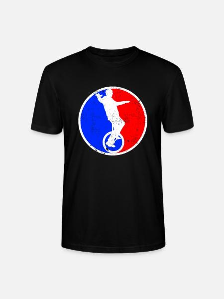 Unicycle Logo - Stanley/Stella CRAFTER Unisex Organic T-Shirt - black