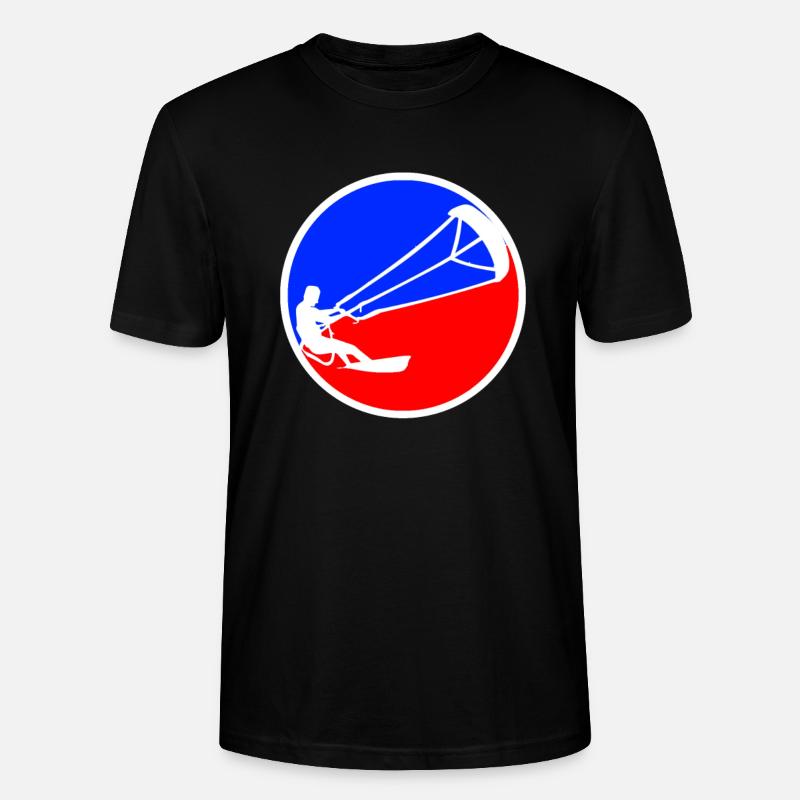 logo de kite surf - T-shirt bio CRAFTER Stanley Stella Unisexe - noir
