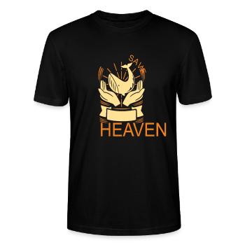 Safe Wildlife et Go To Heaven Citations sur la faune - T-shirt bio CRAFTER Stanley Stella Unisexe - noir - Devant - Alina (178cm) & Michal (187cm)