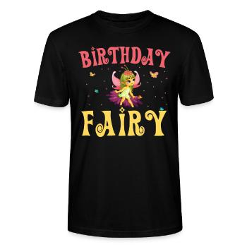 Anniversaire Amoureux des contes de fées Conte de fées Fantaisie de fées - T-shirt bio CRAFTER Stanley Stella Unisexe - noir - Devant - Alina (178cm) & Michal (187cm)