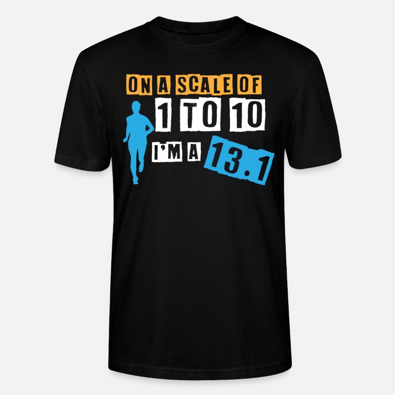 Semi-marathon, marathon, coureur - T-shirt bio CRAFTER Stanley Stella Unisexe - noir
