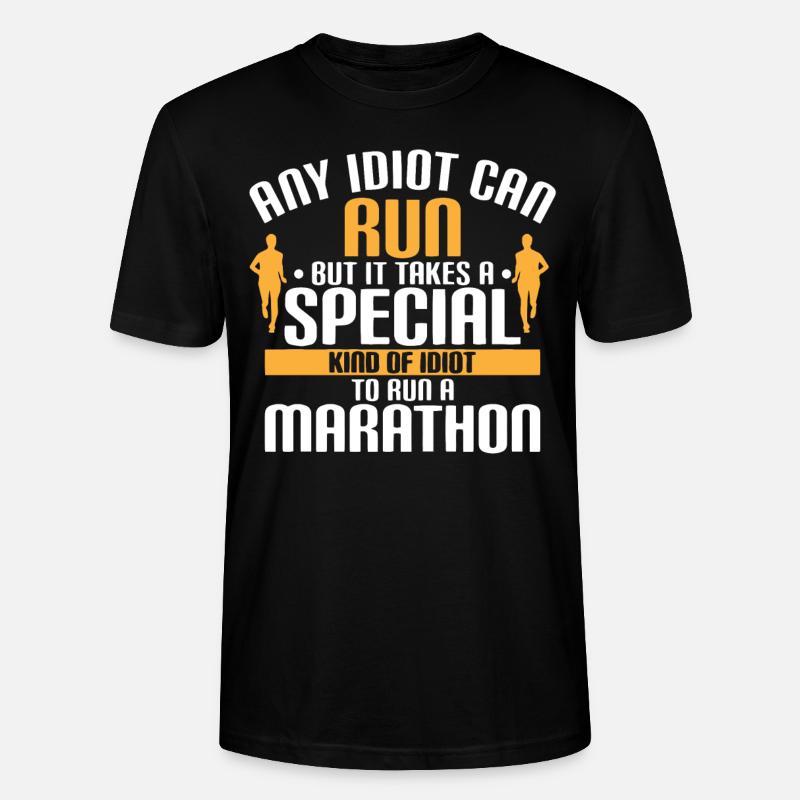 Halbmarathon, Marathon, Läufer - Stanley/Stella Unisex Bio-T-Shirt CRAFTER - Schwarz
