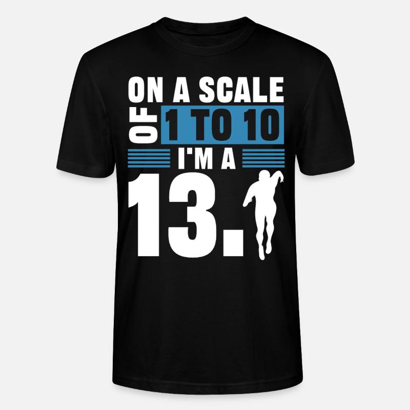 Semi-marathon, marathon, coureur - T-shirt bio CRAFTER Stanley Stella Unisexe - noir