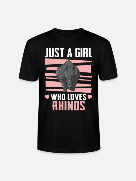Nashorn Rhinozeros - Stanley/Stella Unisex Bio-T-Shirt CRAFTER - Schwarz