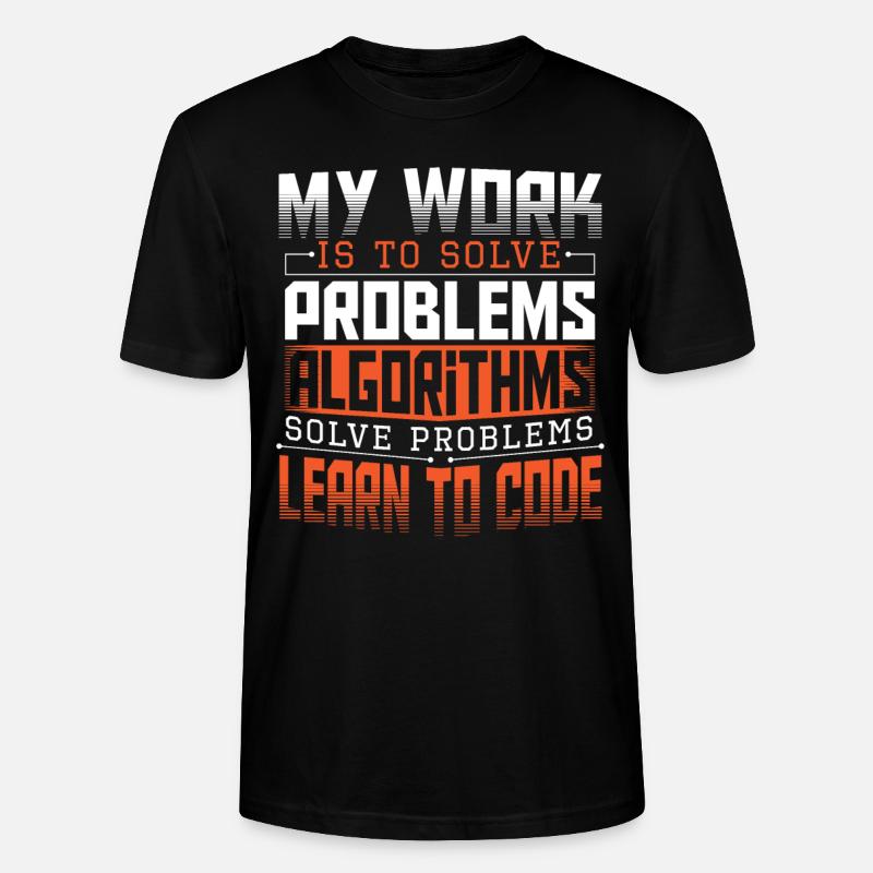 HTML Ingénieur Informatique Hacker - T-shirt bio CRAFTER Stanley Stella Unisexe - noir