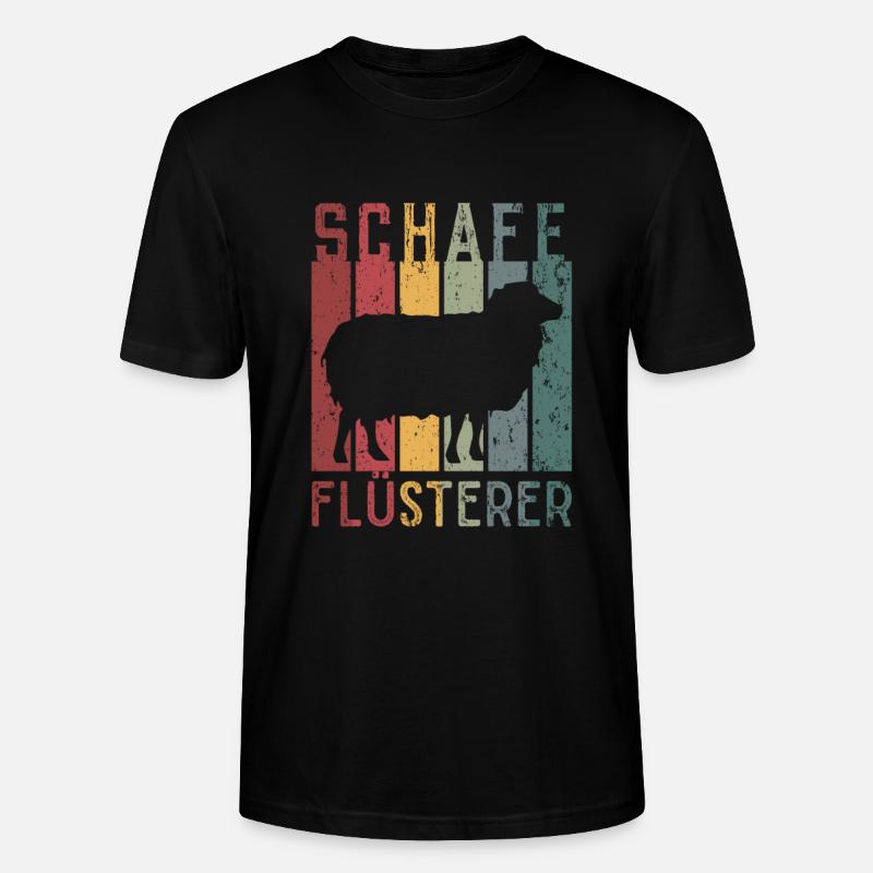 Schafe Flüsterer - Stanley/Stella Unisex Bio-T-Shirt CRAFTER - Schwarz