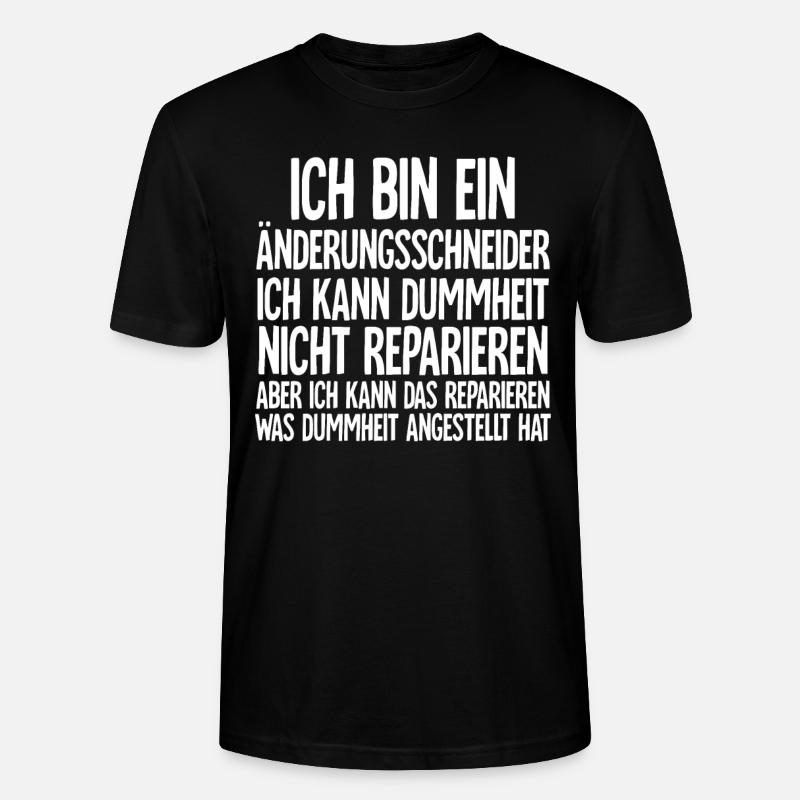 Änderungsschneider - Stanley/Stella Unisex Bio-T-Shirt CRAFTER - Schwarz