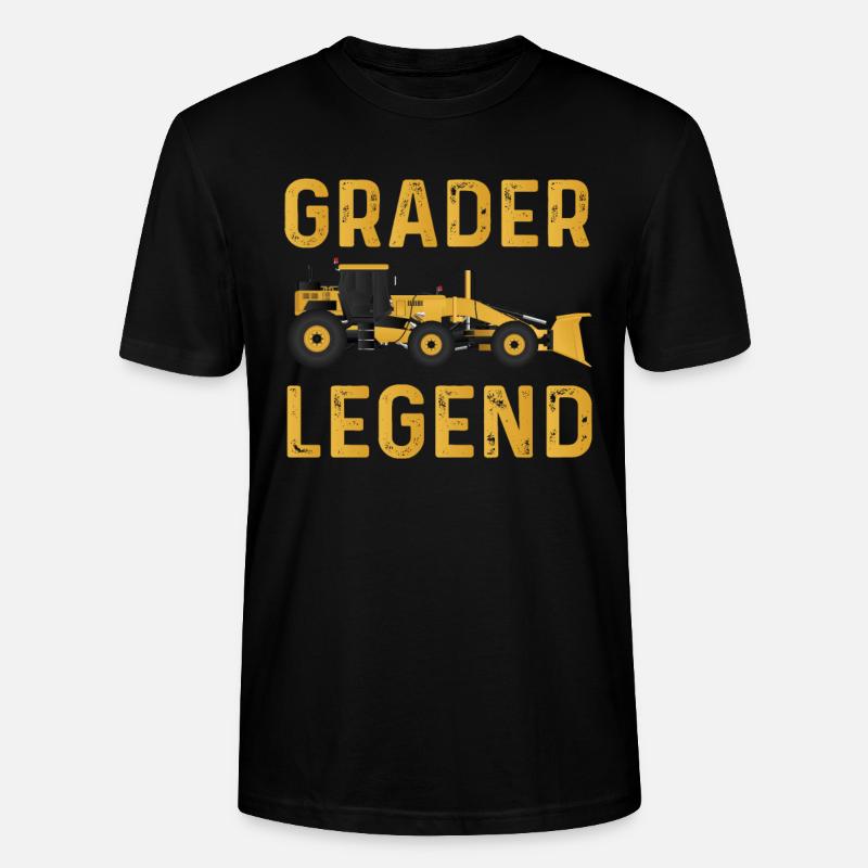 Grader Legende - Stanley/Stella Unisex Bio-T-Shirt CRAFTER - Schwarz