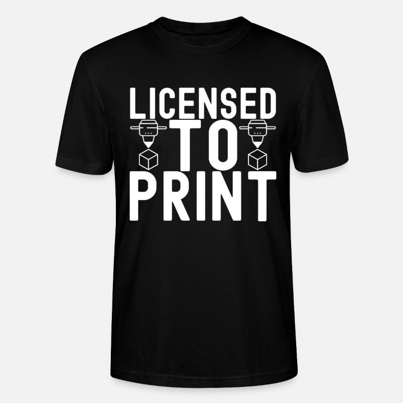 Impression 3D - T-shirt bio CRAFTER Stanley Stella Unisexe - noir