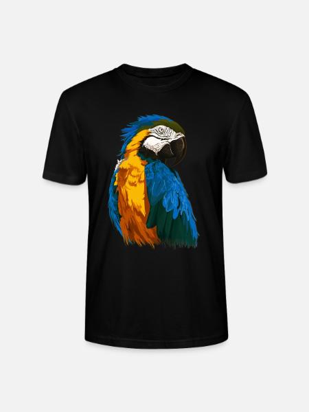 Macaw Parrot Macaw Parrots - Stanley/Stella CRAFTER Unisex Organic T-Shirt - black