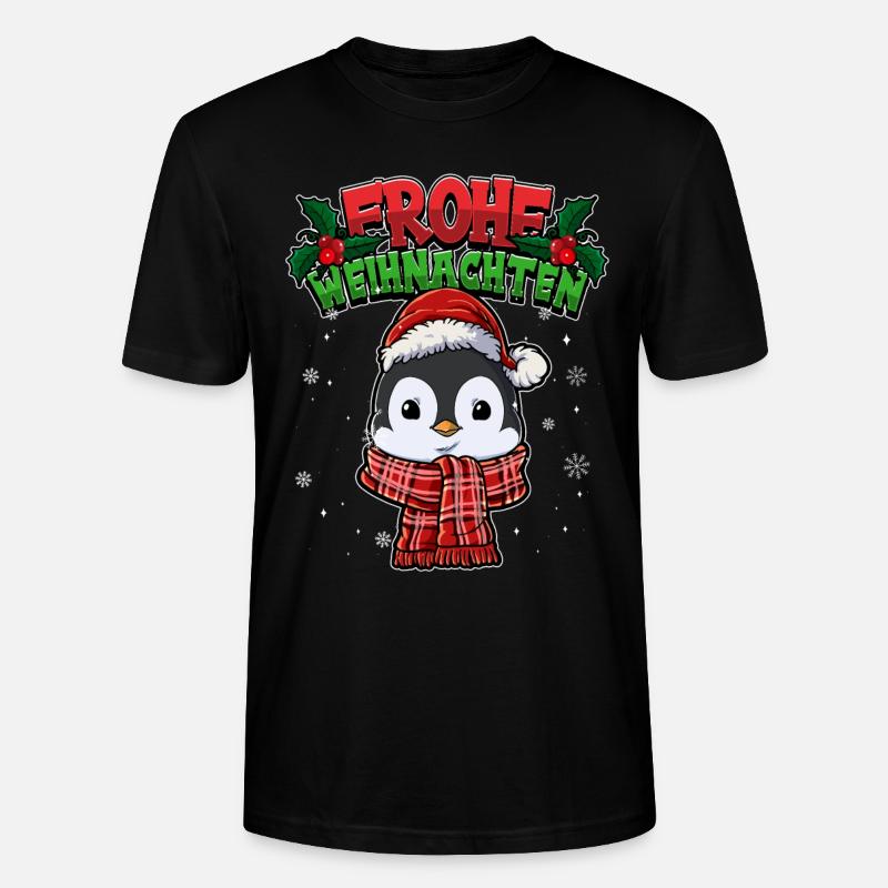 Frohe Weihnachten - Stanley/Stella Unisex Bio-T-Shirt CRAFTER - Schwarz