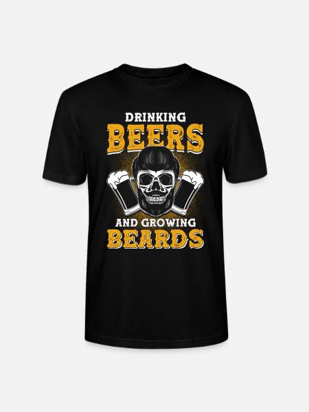 Bärte Spruch Lustiges Bartgeschenk Bart - Stanley/Stella Unisex Bio-T-Shirt CRAFTER - Schwarz