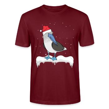 Oiseau de mer à pieds bleus - T-shirt bio CRAFTER Stanley Stella Unisexe - bordeaux - Devant - Alina (178cm) & Michal (187cm)