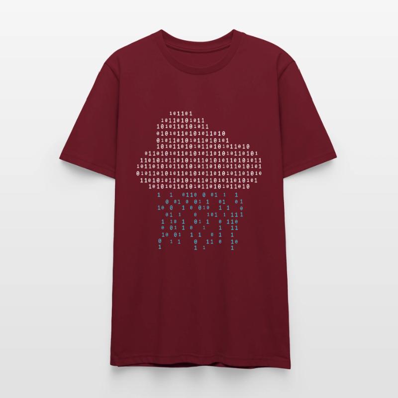 Programmierer - binary code cloud rain Stanley/Stella Unisex Bio-T-Shirt CRAFTER