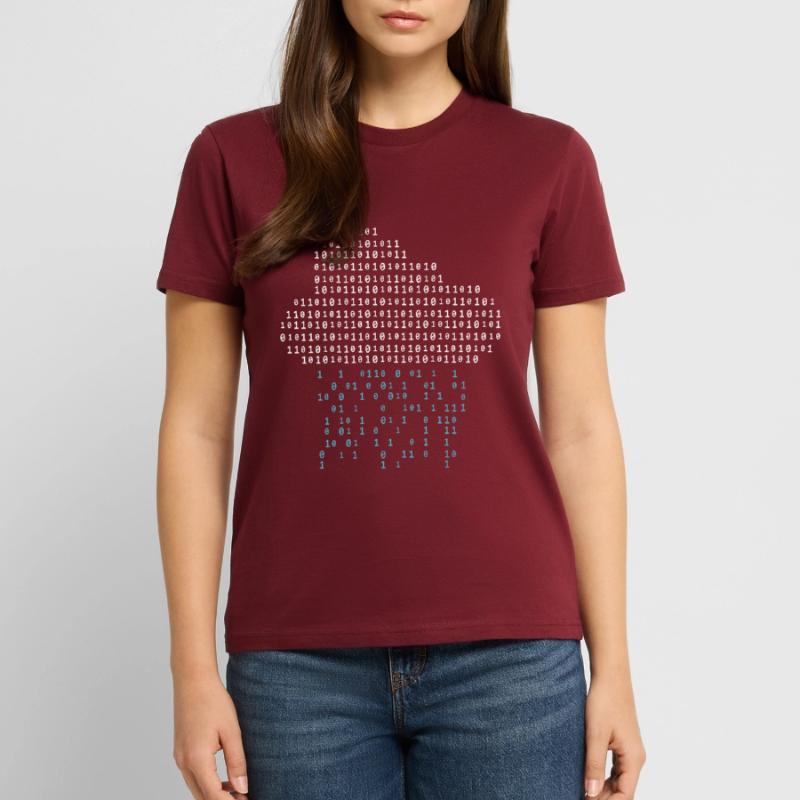 Programmierer - binary code cloud rain Stanley/Stella Unisex Bio-T-Shirt CRAFTER