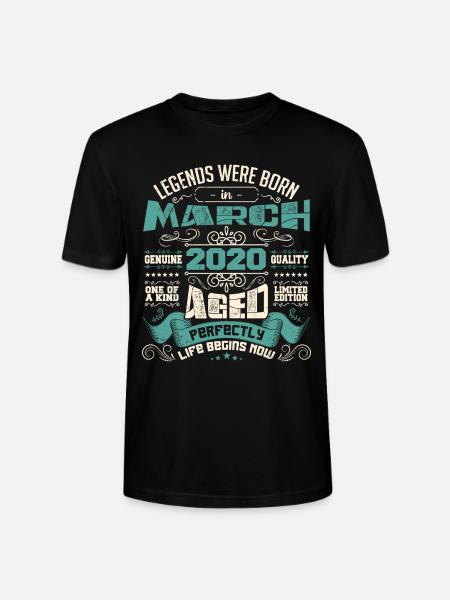March 2020 | birthday gift - Stanley/Stella CRAFTER Unisex Organic T-Shirt - black
