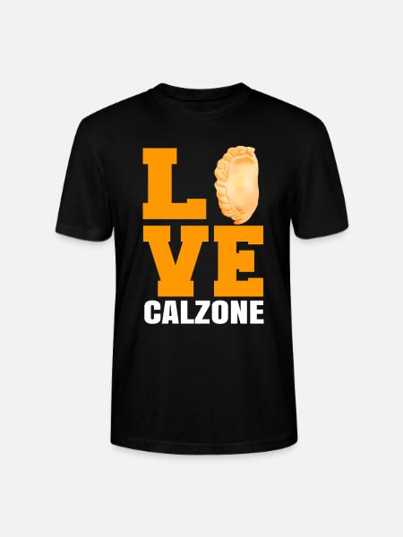 Calzone Pizza Gift - Stanley/Stella CRAFTER Unisex Organic T-Shirt - black
