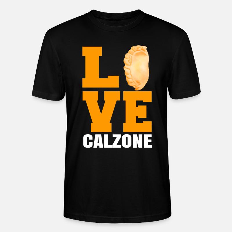 Calzone Pizza Cadeau - T-shirt bio CRAFTER Stanley Stella Unisexe - noir