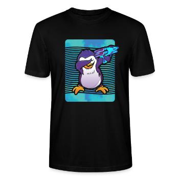 Penguin Whisperer Pistolet à eau - T-shirt bio CRAFTER Stanley Stella Unisexe - noir - Devant - Alina (178cm) & Michal (187cm)