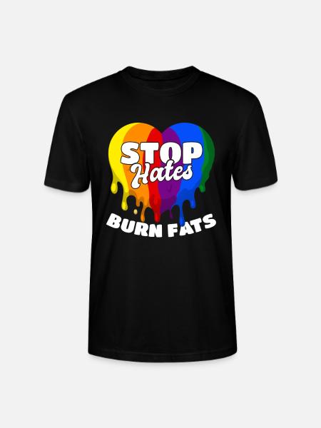 LGBT Pride Fitness - Stanley/Stella CRAFTER Unisex Organic T-Shirt - black