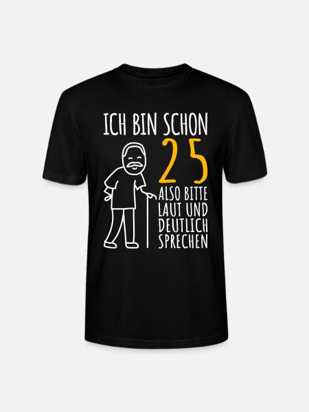 25 Geburtstag Mann Geschenk Lustig 25er 25 Jahre - Stanley/Stella Unisex Bio-T-Shirt CRAFTER - Schwarz