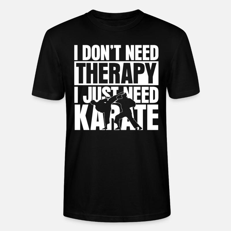Karate Spruch Karateka - Stanley/Stella Unisex Bio-T-Shirt CRAFTER - Schwarz