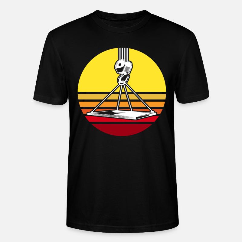 Kranführer Raupenkran Kranfahrer Kran - Stanley/Stella Unisex Bio-T-Shirt CRAFTER - Schwarz