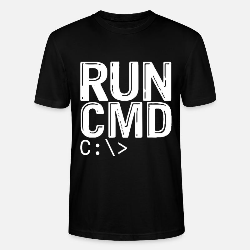 Run Cmd - Stanley/Stella Unisex Bio-T-Shirt CRAFTER - Schwarz