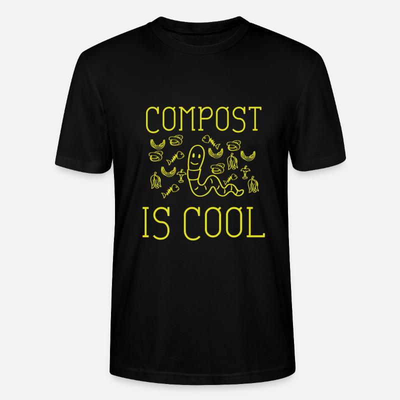 Cadeau de vers de compost - T-shirt bio CRAFTER Stanley Stella Unisexe - noir