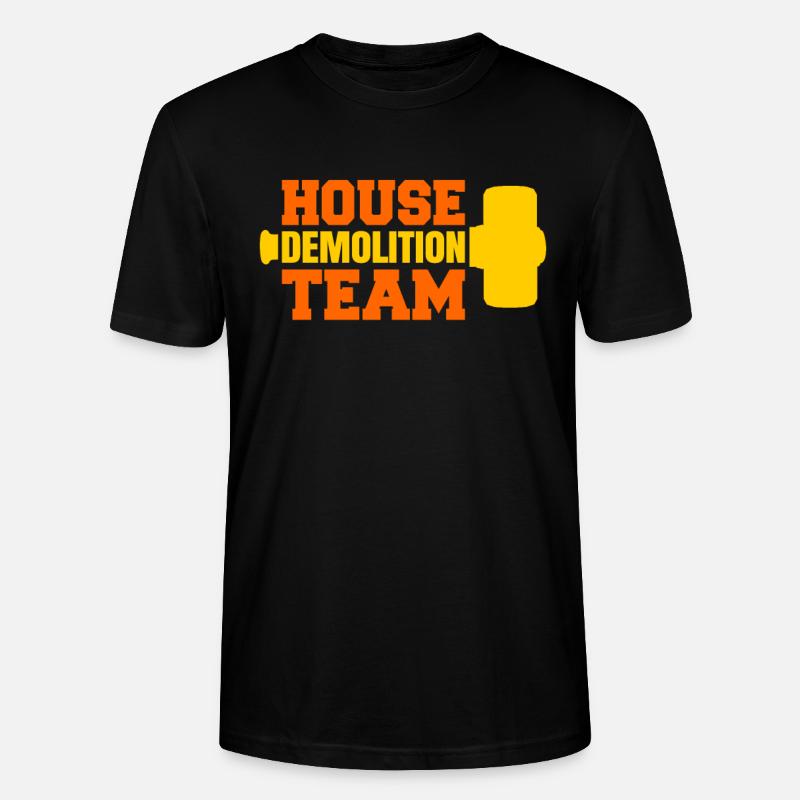 Cadeau de rénovation de destruction de maison - T-shirt bio CRAFTER Stanley Stella Unisexe - noir