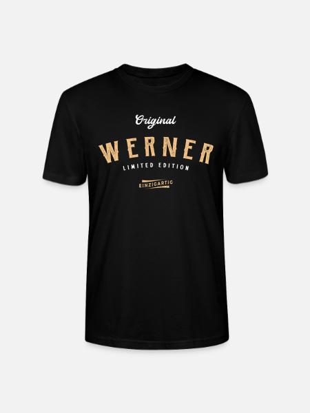 Werner Limited Edition - Stanley/Stella Unisex Bio-T-Shirt CRAFTER - Schwarz