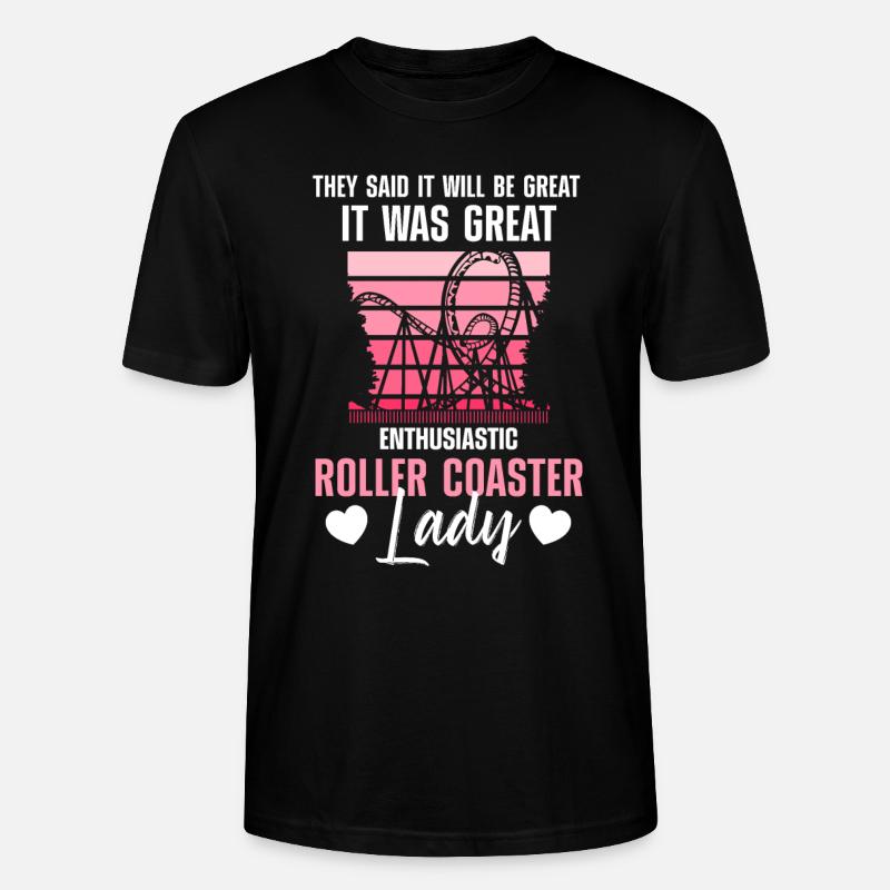 Achterbahnfahrer - Stanley/Stella Unisex Bio-T-Shirt CRAFTER - Schwarz